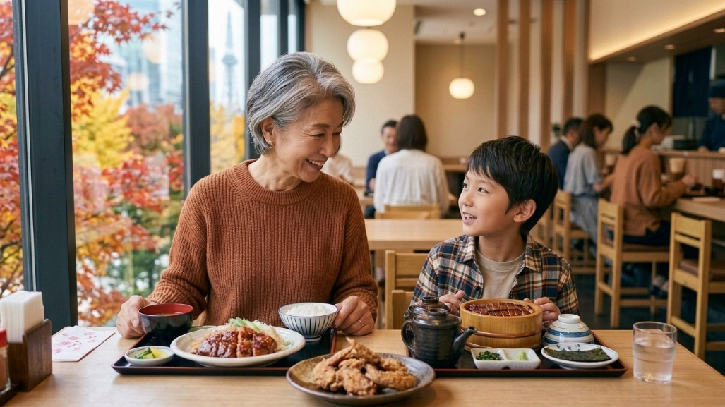 おばあちゃんと男孫・秋の名古屋めし