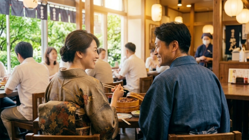 ひつまぶし・男女の夏・浴衣