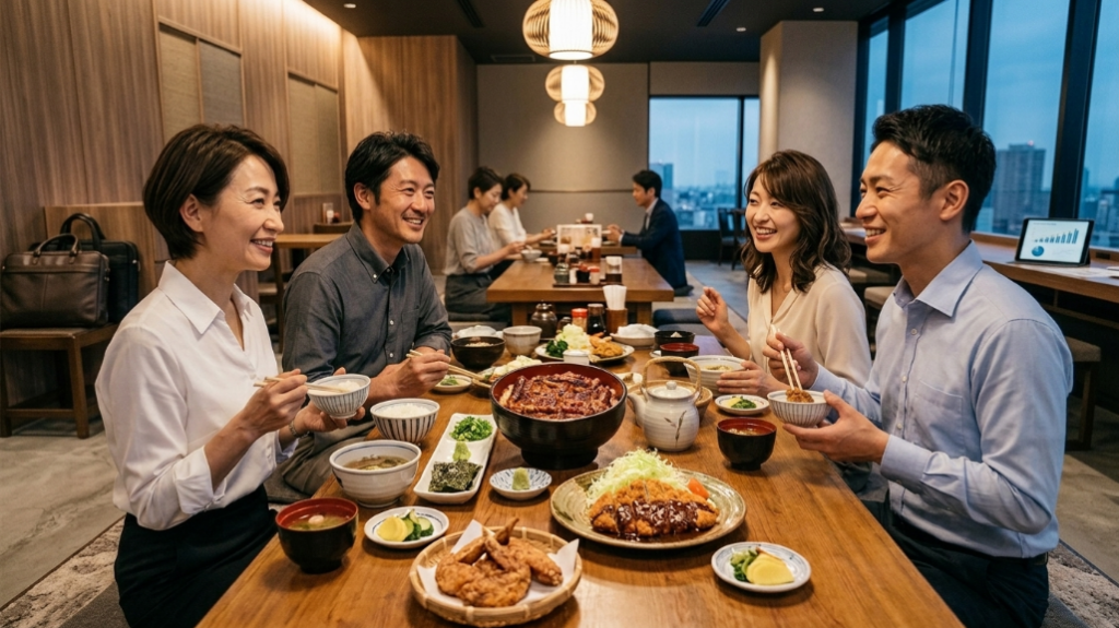 会社仲間と名古屋めし
