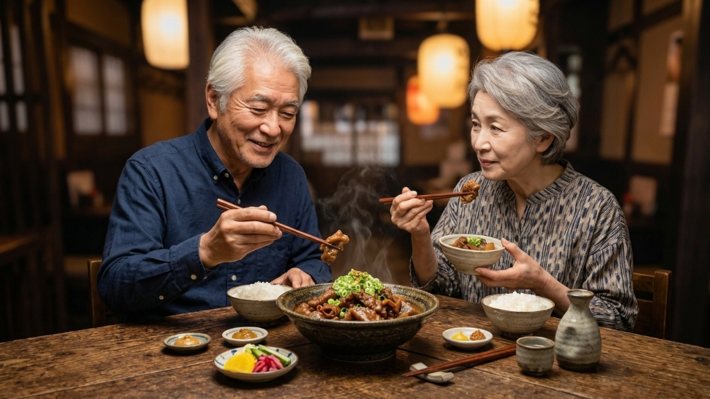 名古屋どて煮：60代夫婦