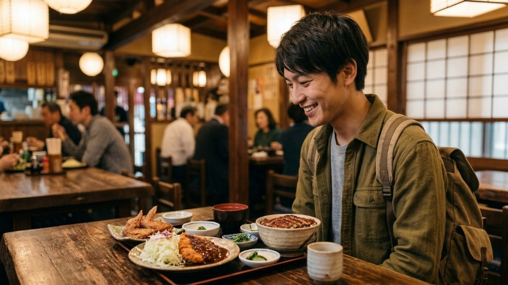名古屋めしと男性ひとり・昼の居酒屋