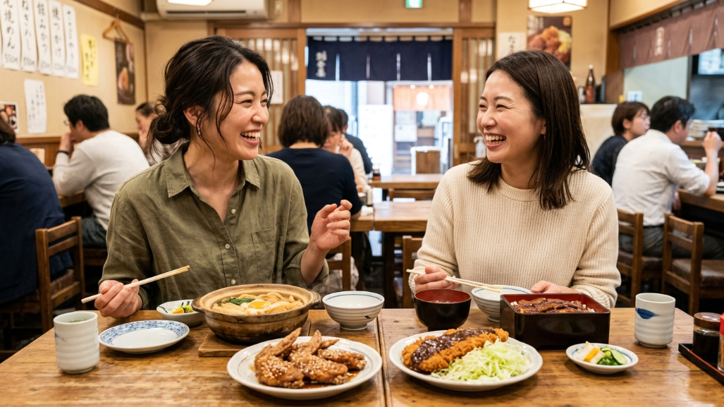 名古屋めしランチ・女性2人