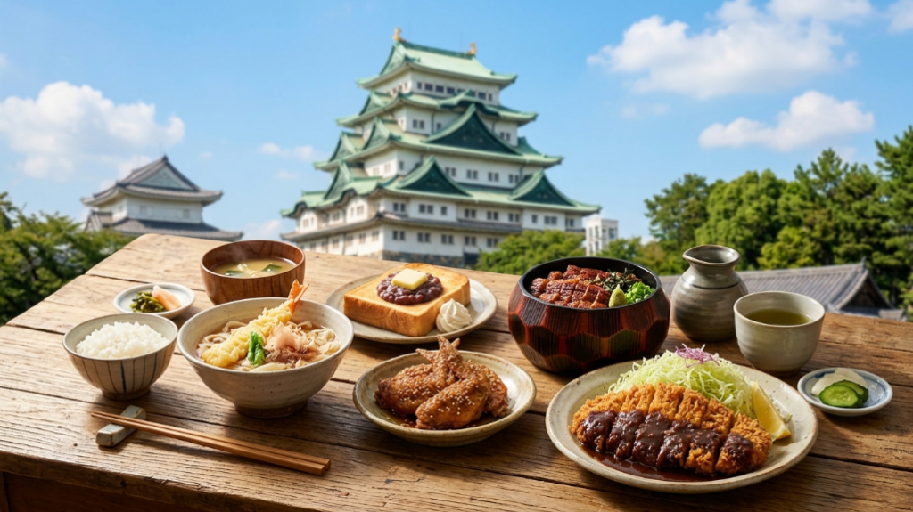 名古屋城と名古屋めし