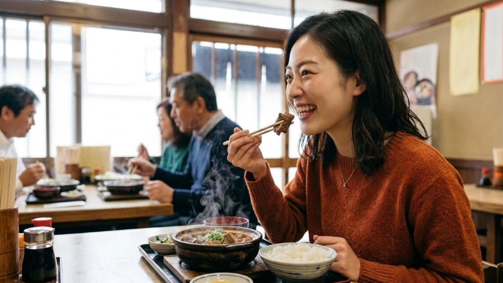 名古屋どて煮：20代女性のランチ